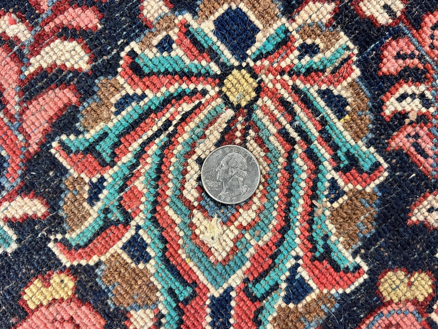Square Persian Sarouk Rug 11x11 ft, Rare Size, Hand Knotted Wool Floral Allover Red Persian Carpet, Handmade Antique Rug