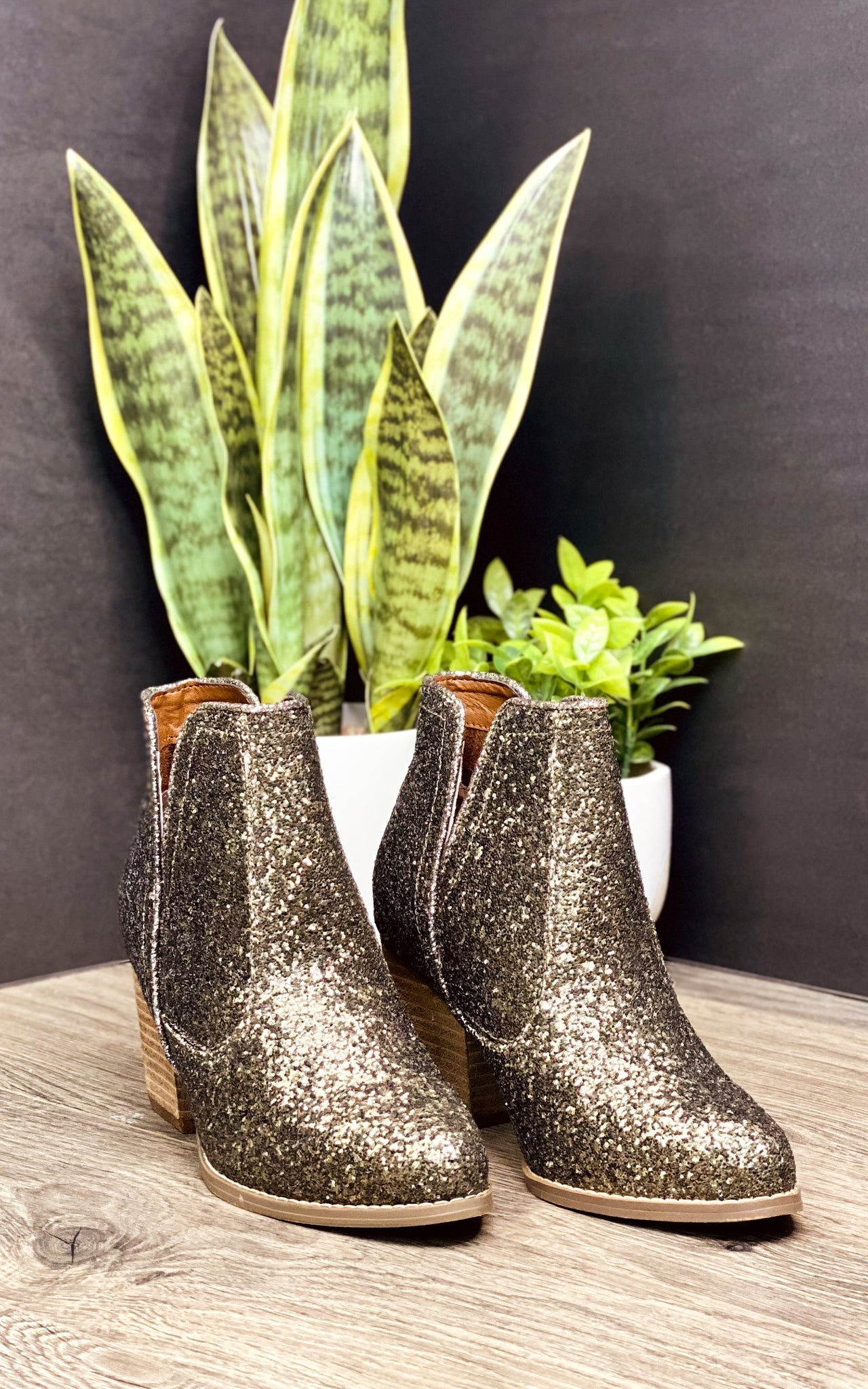 Stivaletti Glitter Fiera in Bronzo