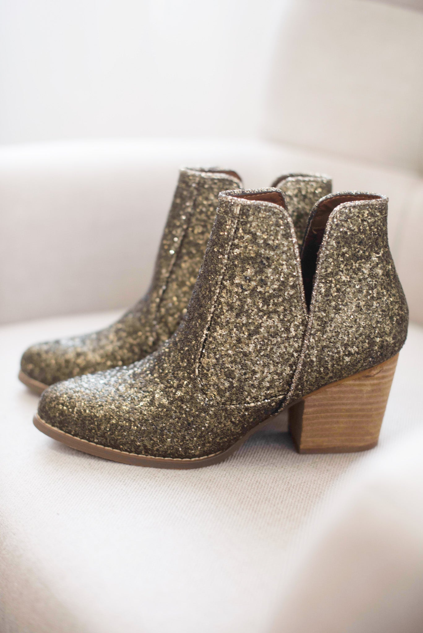 Stivaletti Glitter Fiera in Bronzo