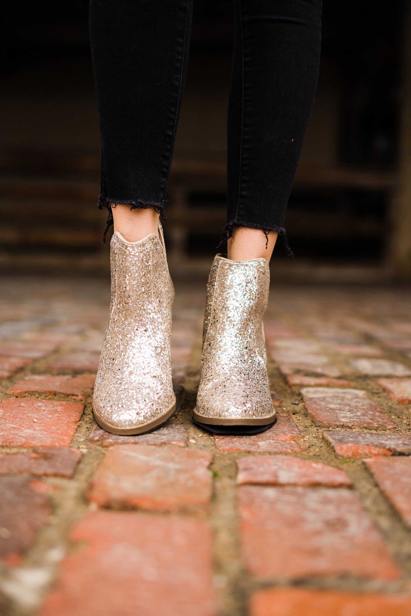 Stivaletti Glitter Fiera in Oro