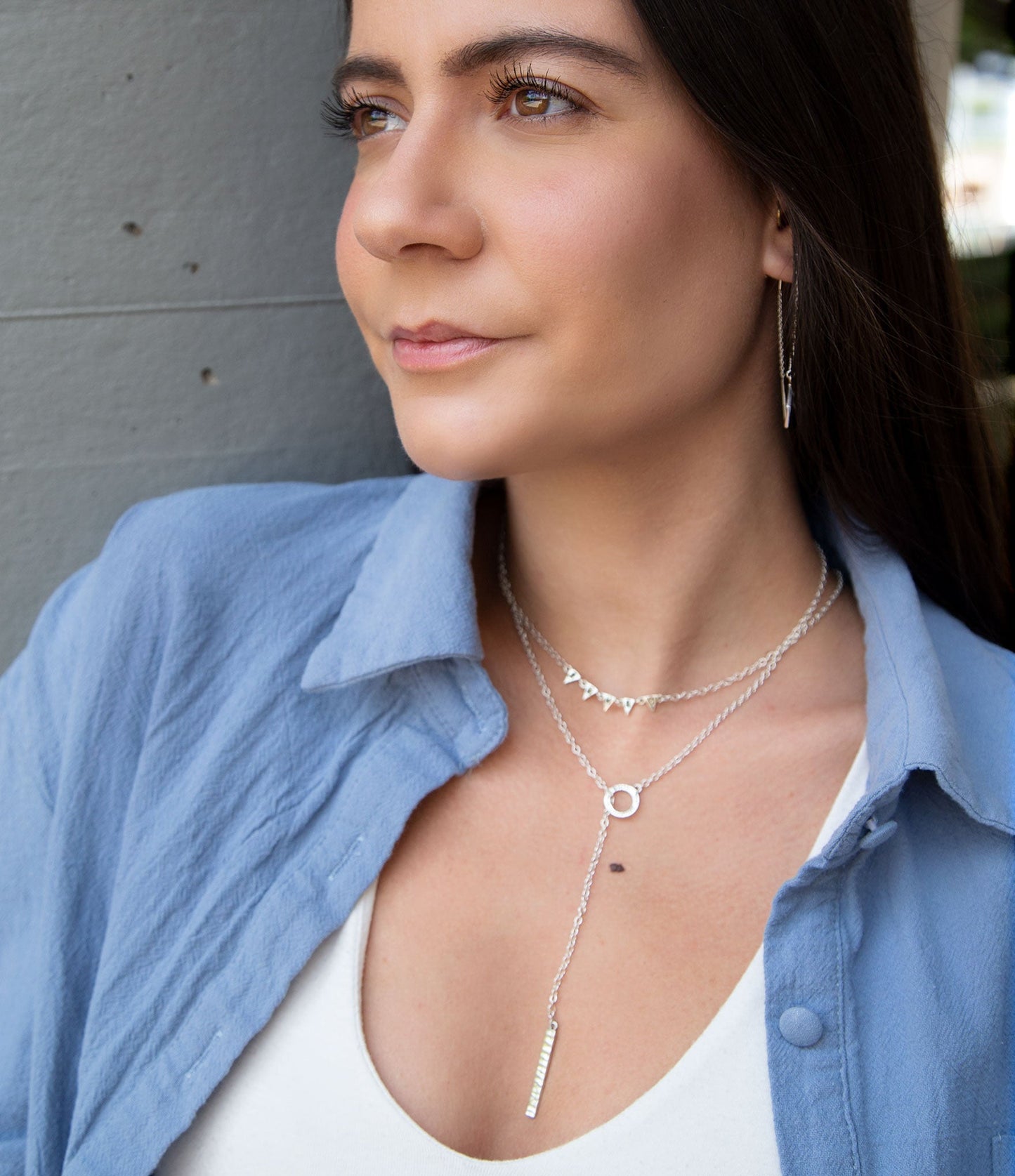 Collana Flag It in Marcasite e Argento