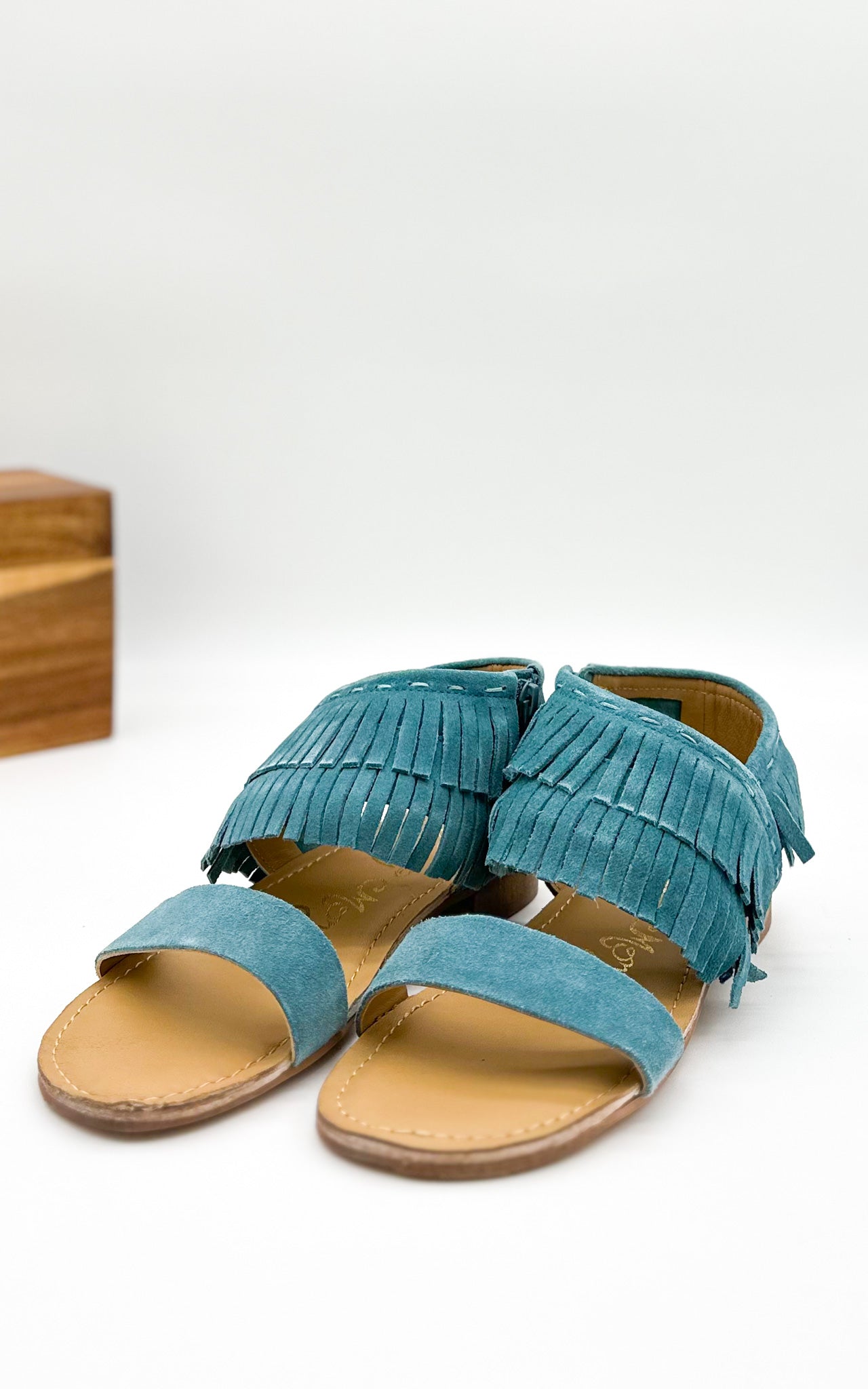 Sandalo Fringe Star in Teal