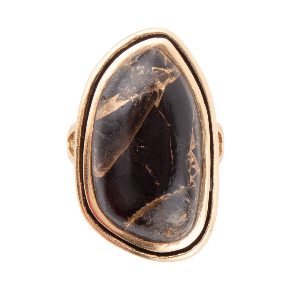 Anello a matrice infuso d'oro