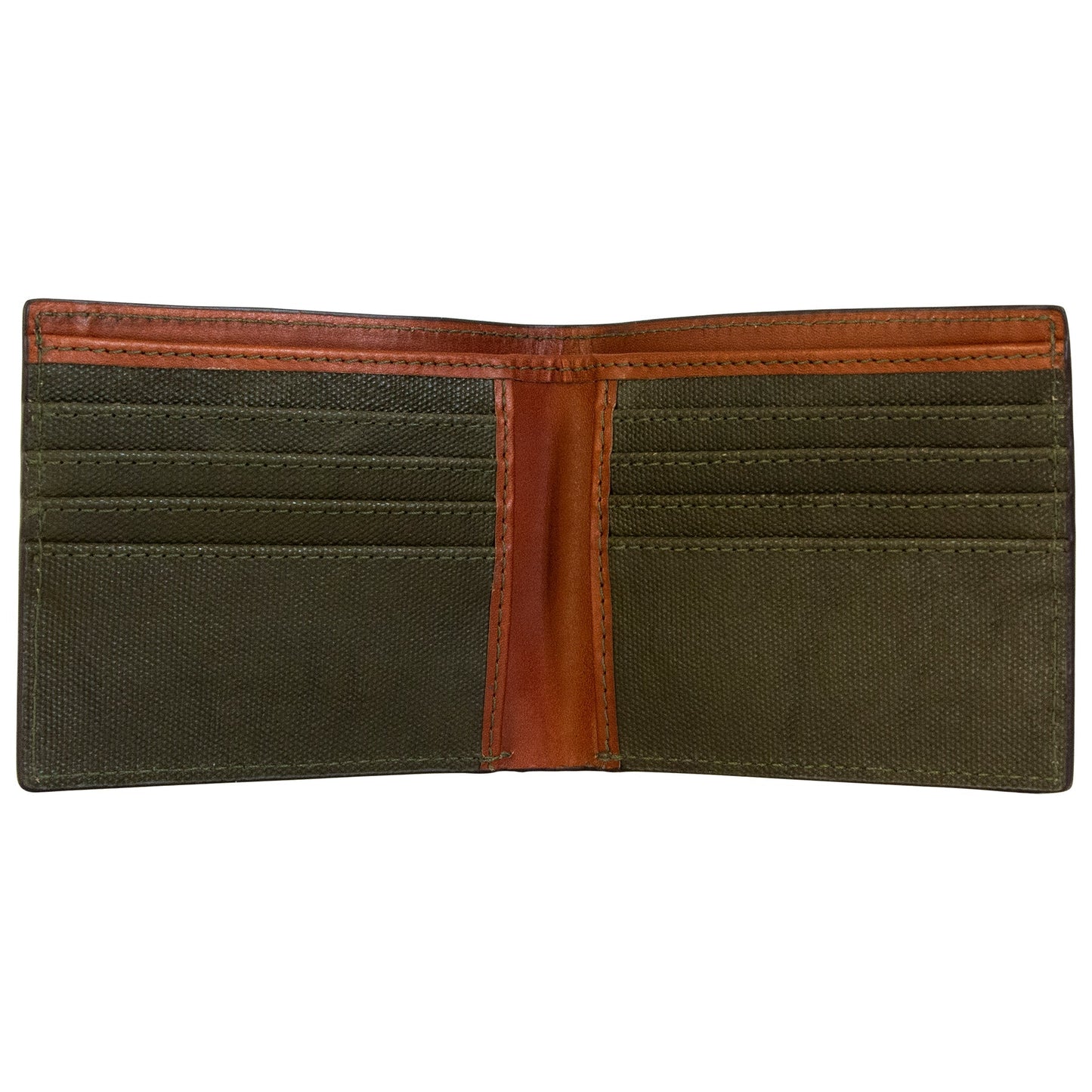 Smith & W vaxad canvas bi-fold plånbok