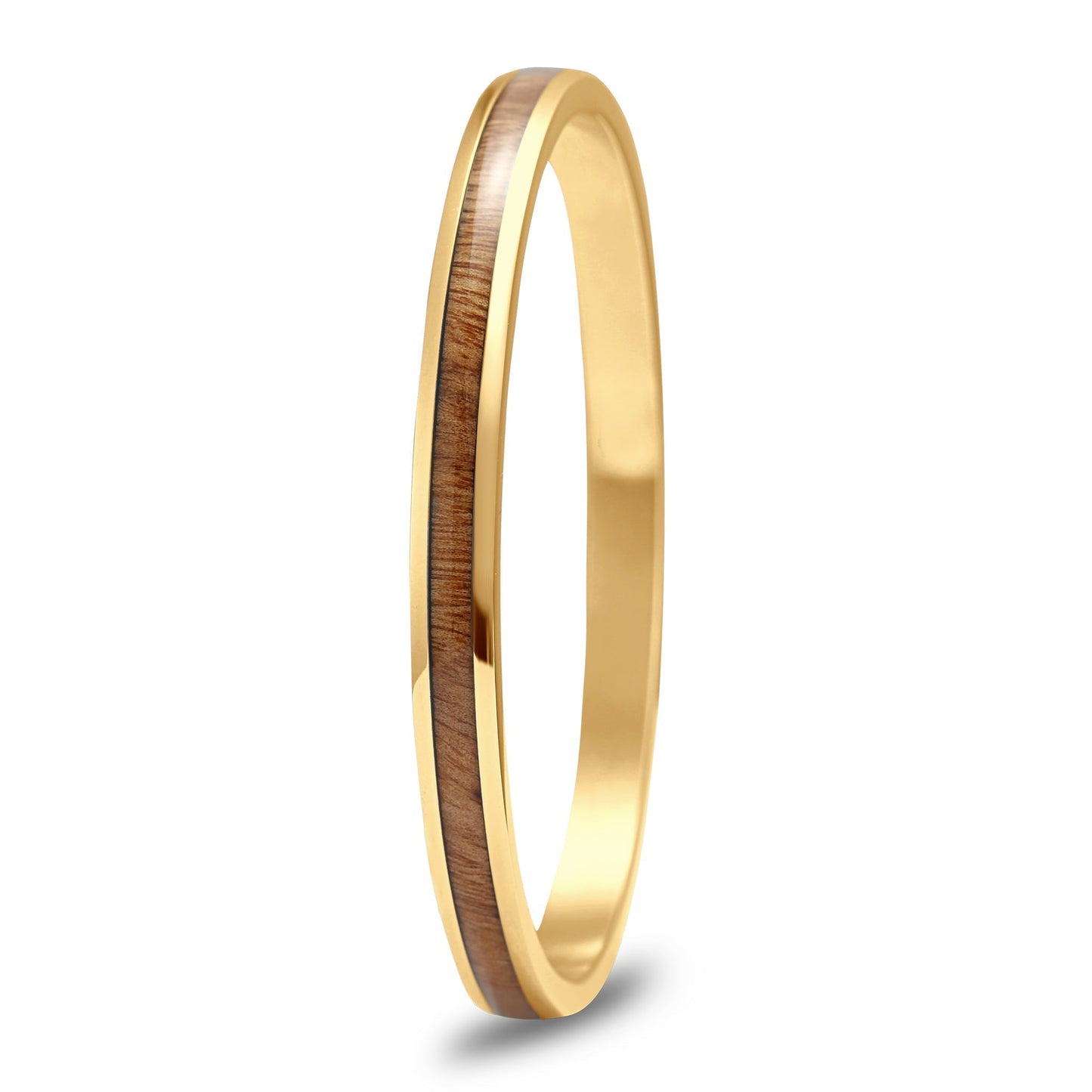 Bracciale in radica di gomma - Oro giallo