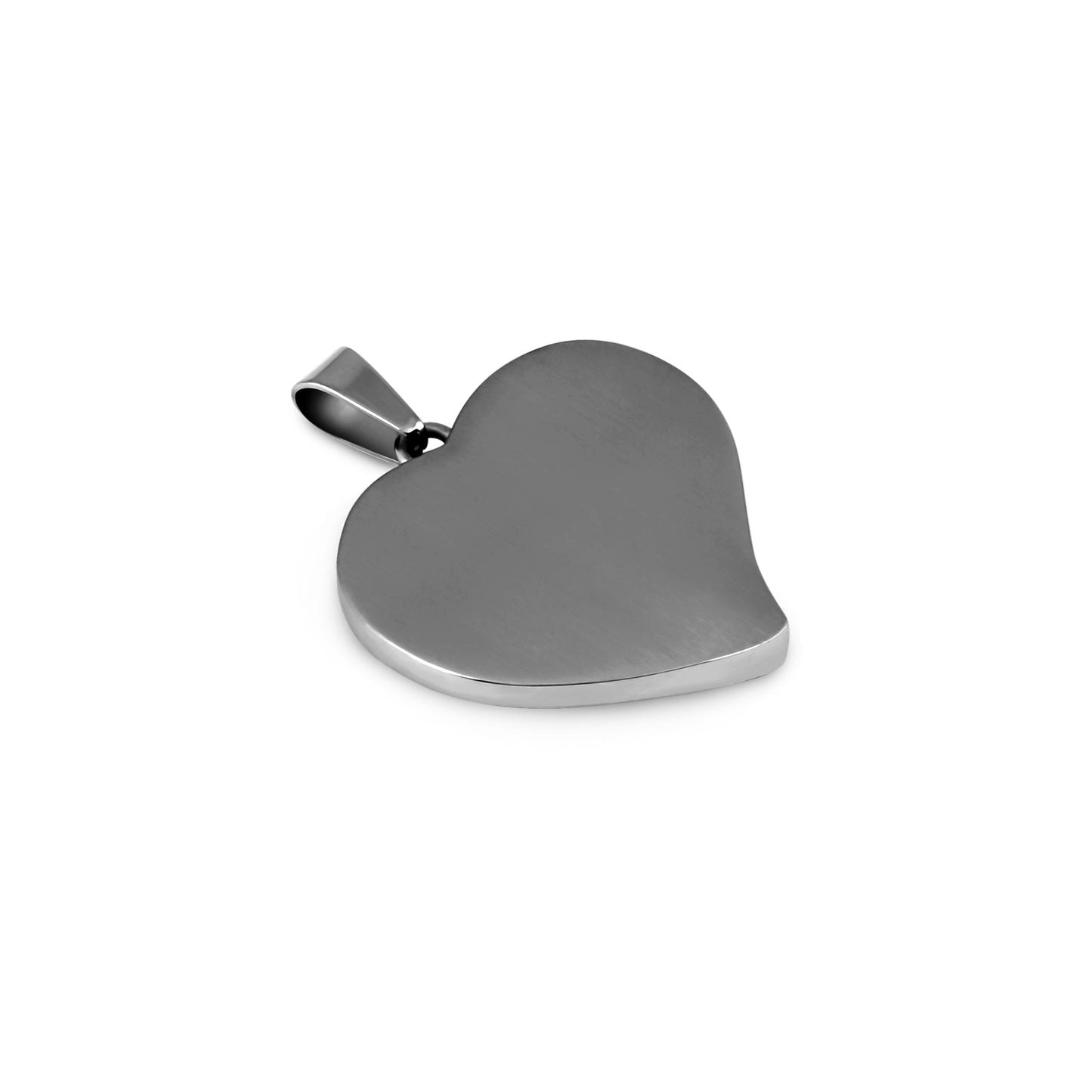 Tannved Hjerte Halskjede - Gunmetal