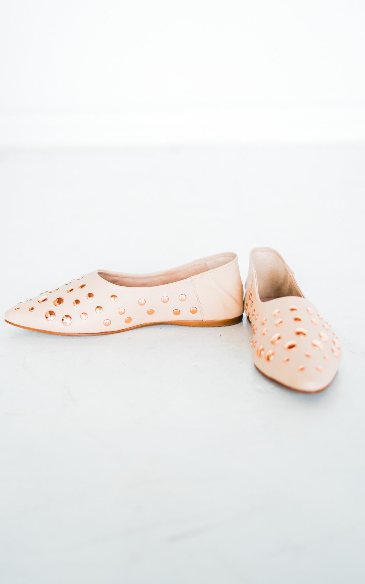 Ballerine in pelle Harriette color cipria