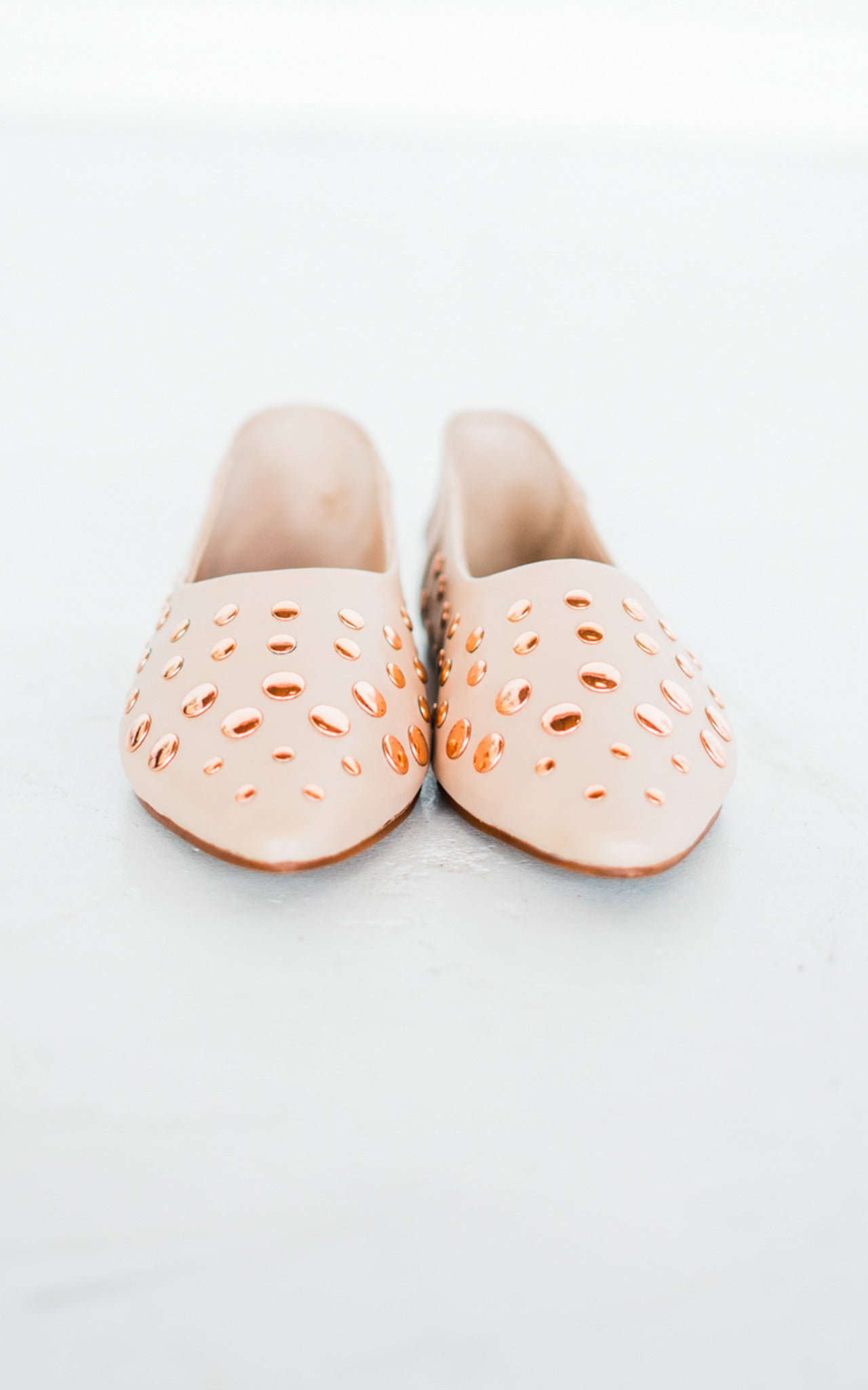 Ballerine in pelle Harriette color cipria