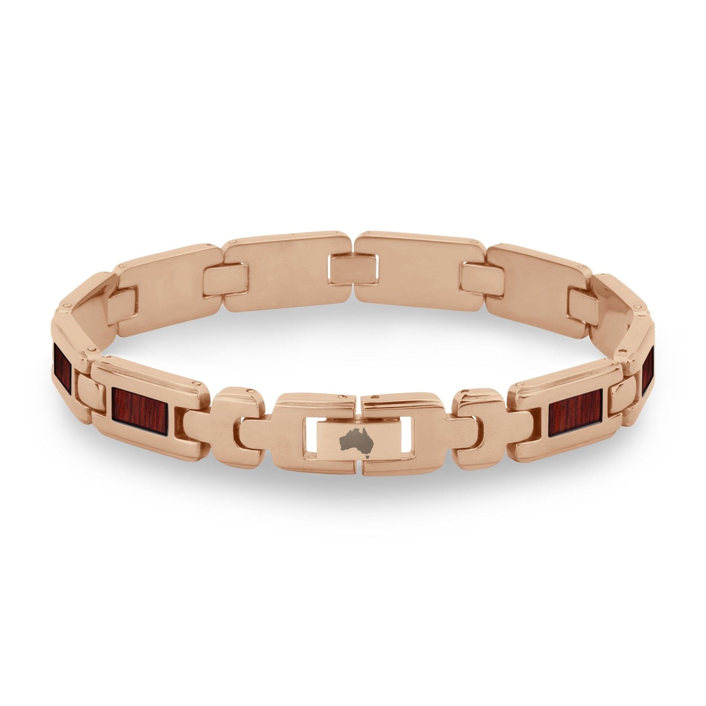 Jarrah Men's Link Bracelet - Rose Gold