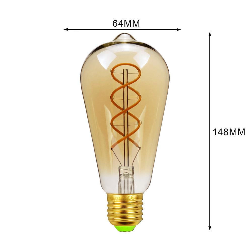 Dekorativ G125 Edison-lampa för hemmabelysning med dimbara LED-lampor