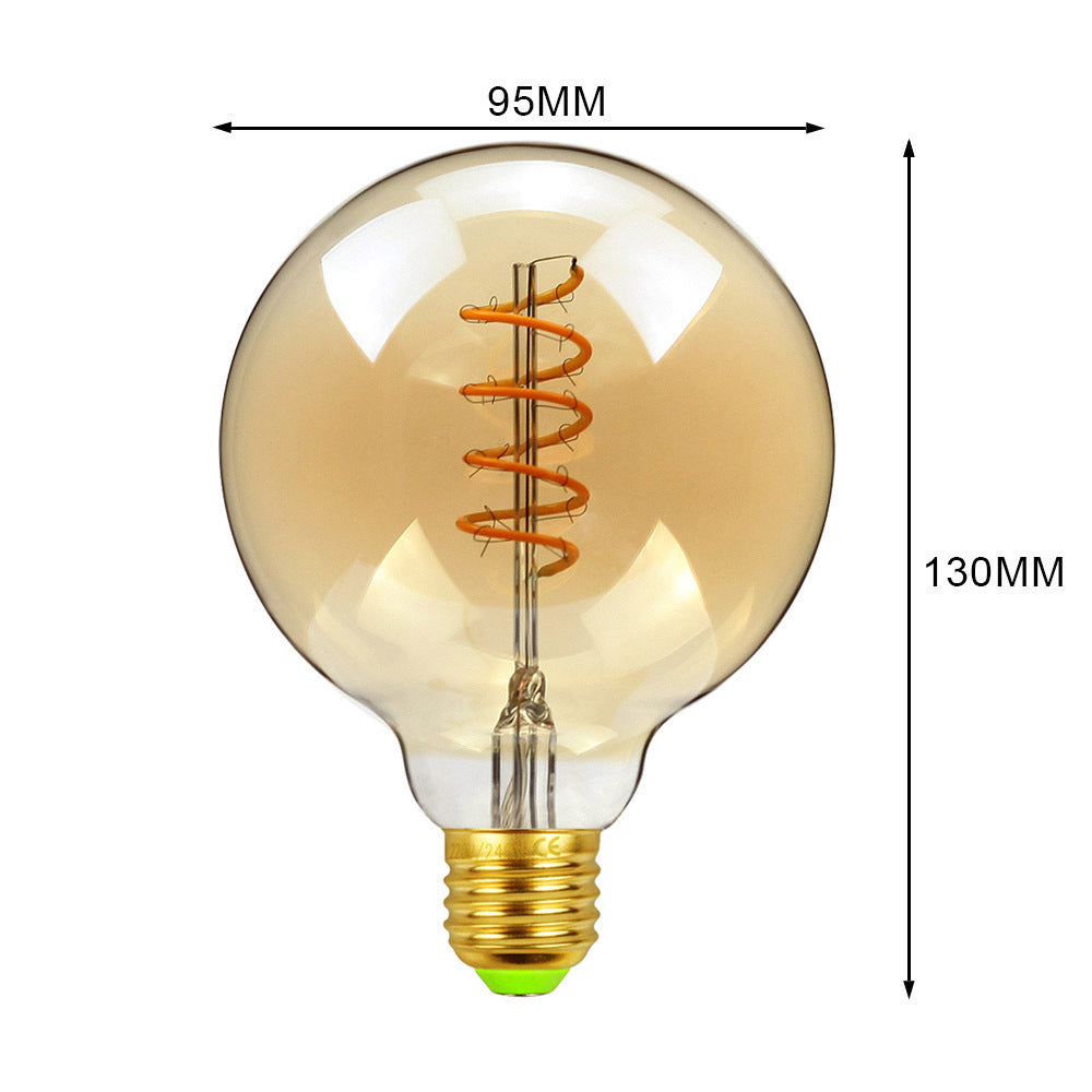 Dekorativ G125 Edison-lampa för hemmabelysning med dimbara LED-lampor