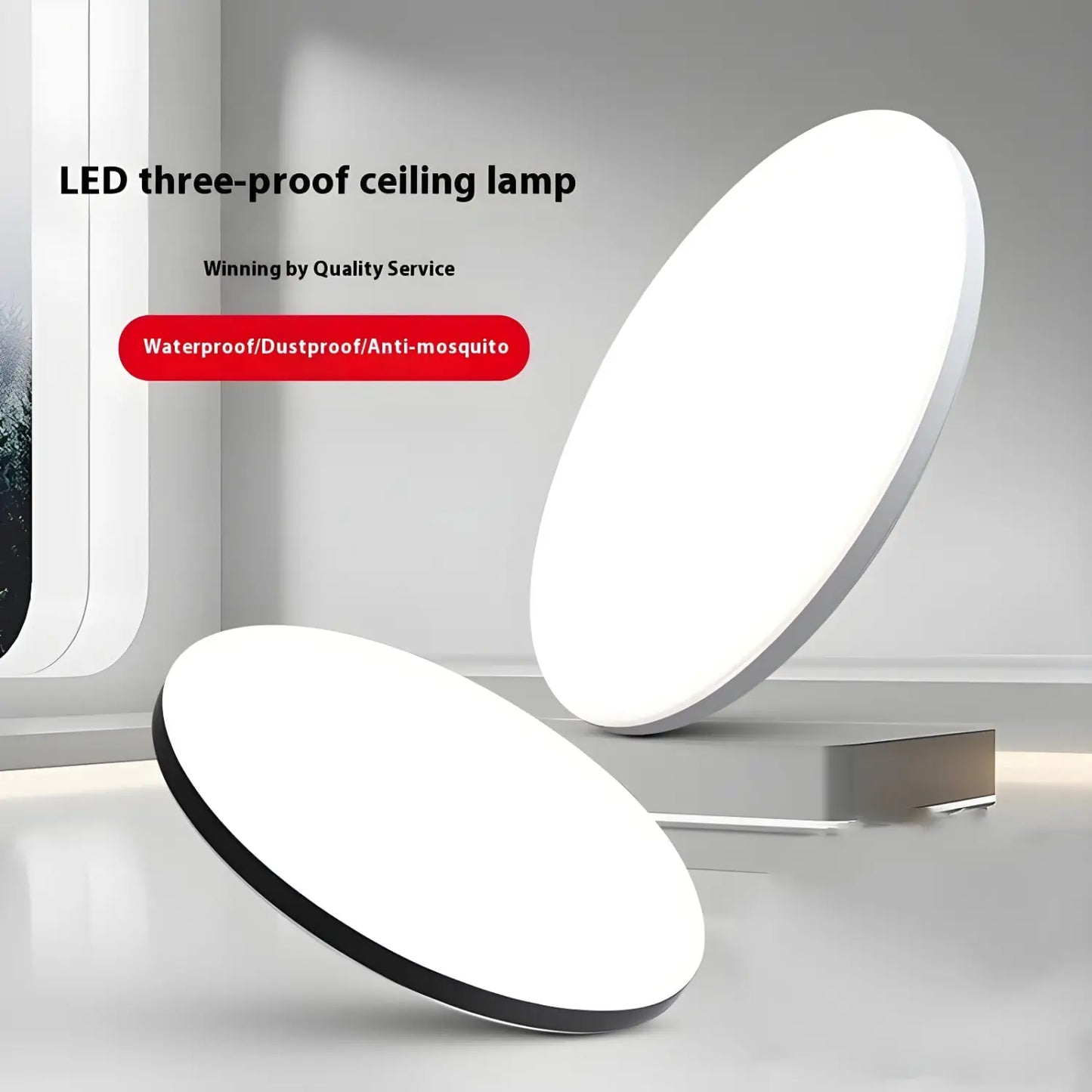 LED Taklampa 220V Vattentät & Dammresistent