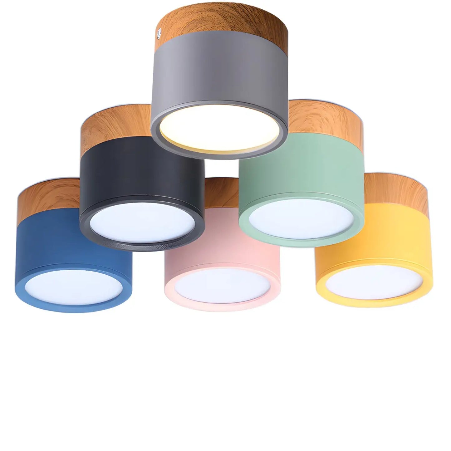 LED-downlight dimbar – nordisk trä modern taklampa spotlight