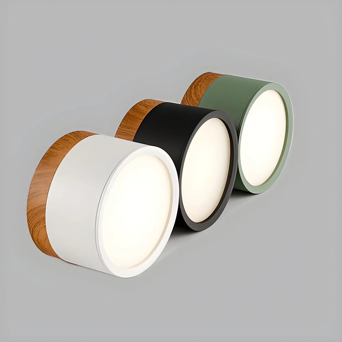LED-downlight dimbar – nordisk trä modern taklampa spotlight