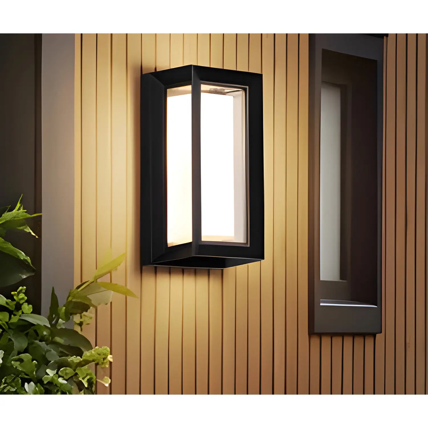 LED-vägglampa med PIR-rörelsesensor och vattentät