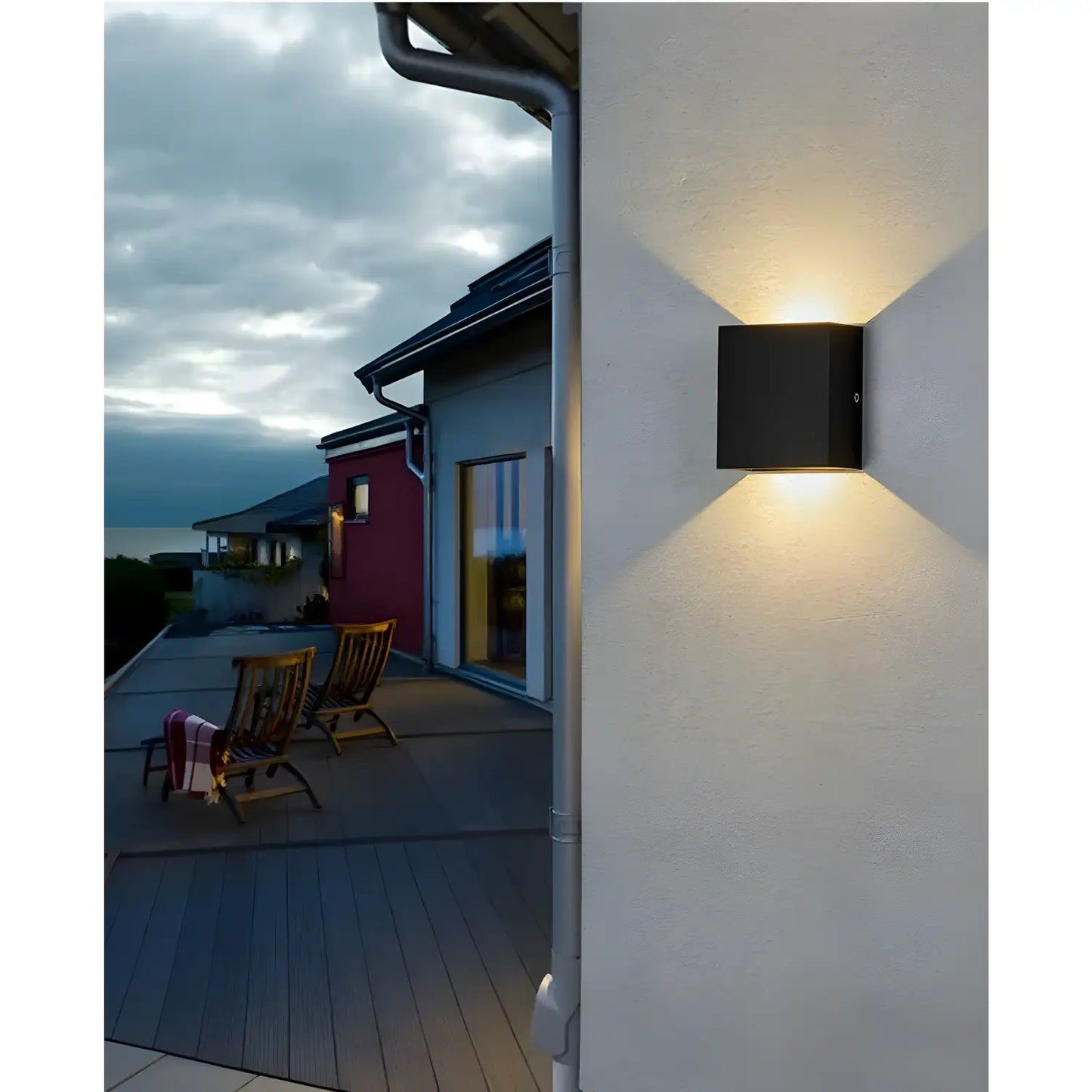 LED Vägglampa Inomhus & Utomhus - 6W Moderna Upp-och-Ned Vägglampor