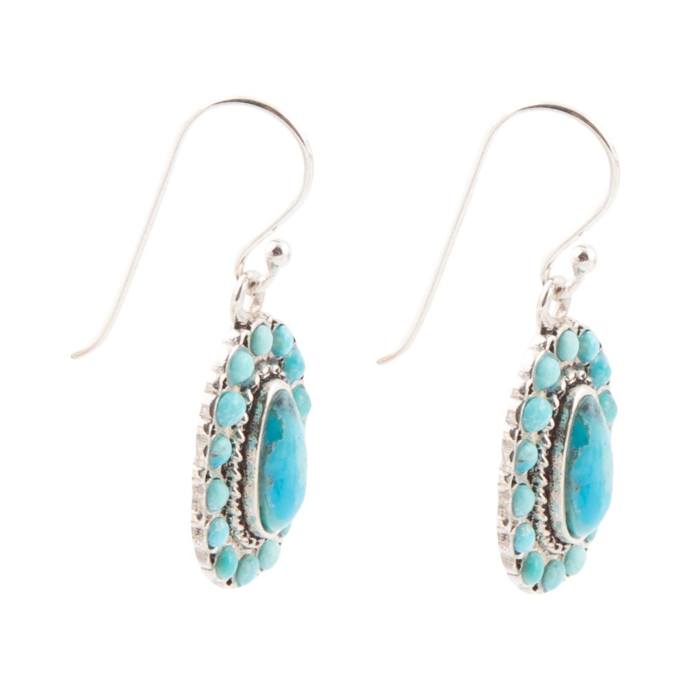 Orecchini a goccia in argento sterling e turchese Little Sedona Blue
