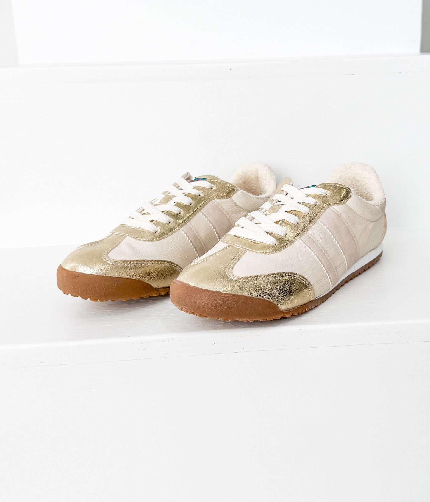 Sneaker Madrid in Beige/Oro