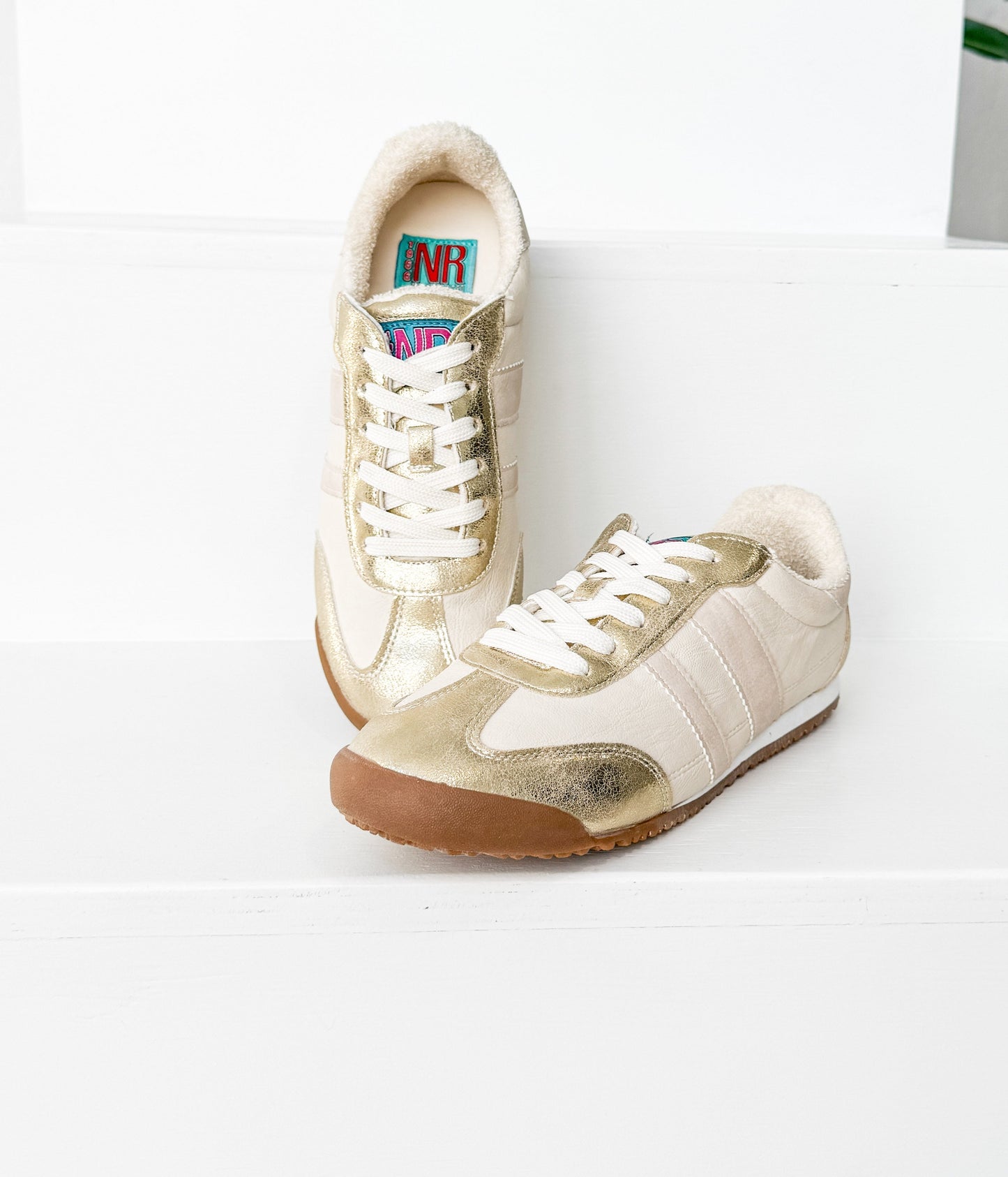 Sneaker Madrid in Beige/Oro