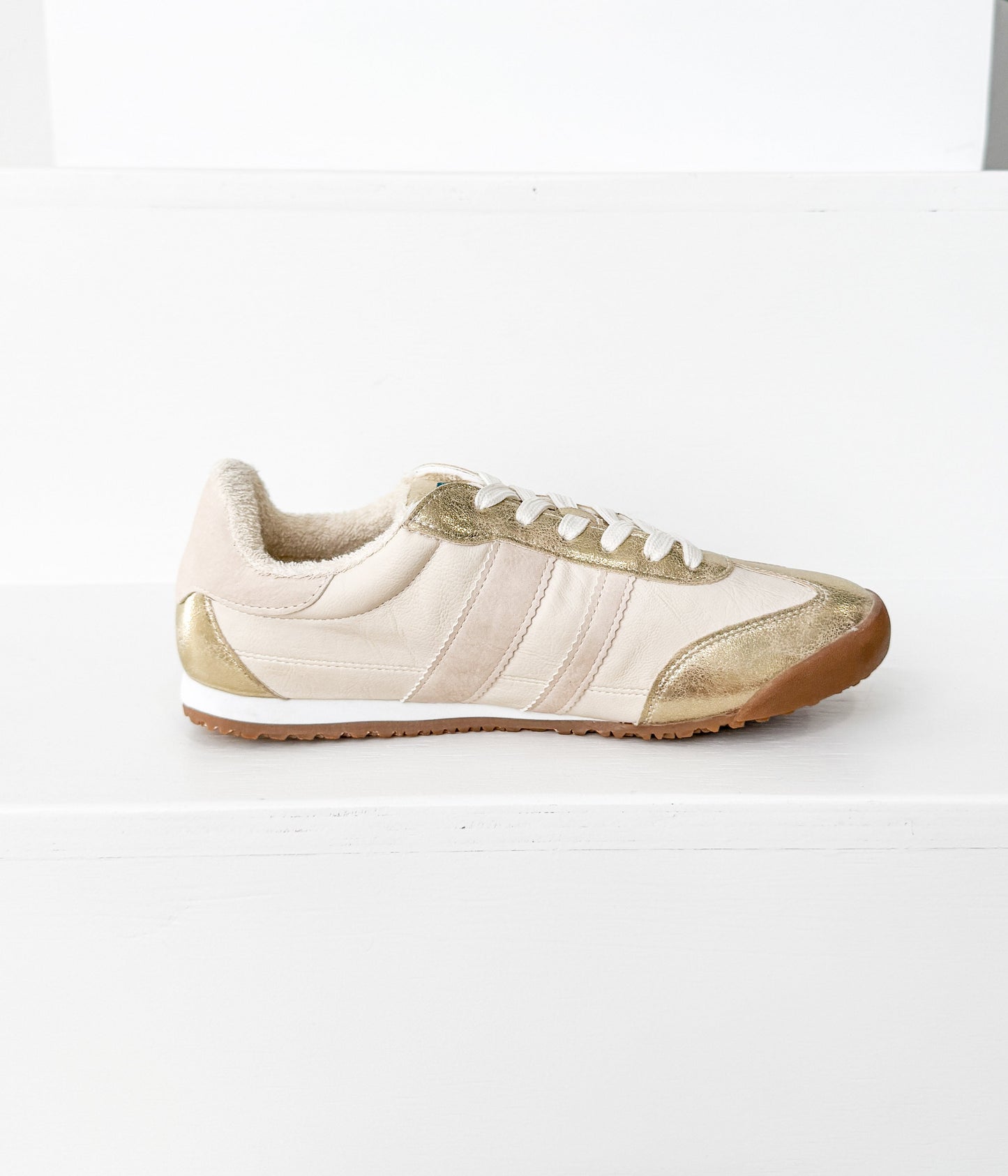 Sneaker Madrid in Beige/Oro