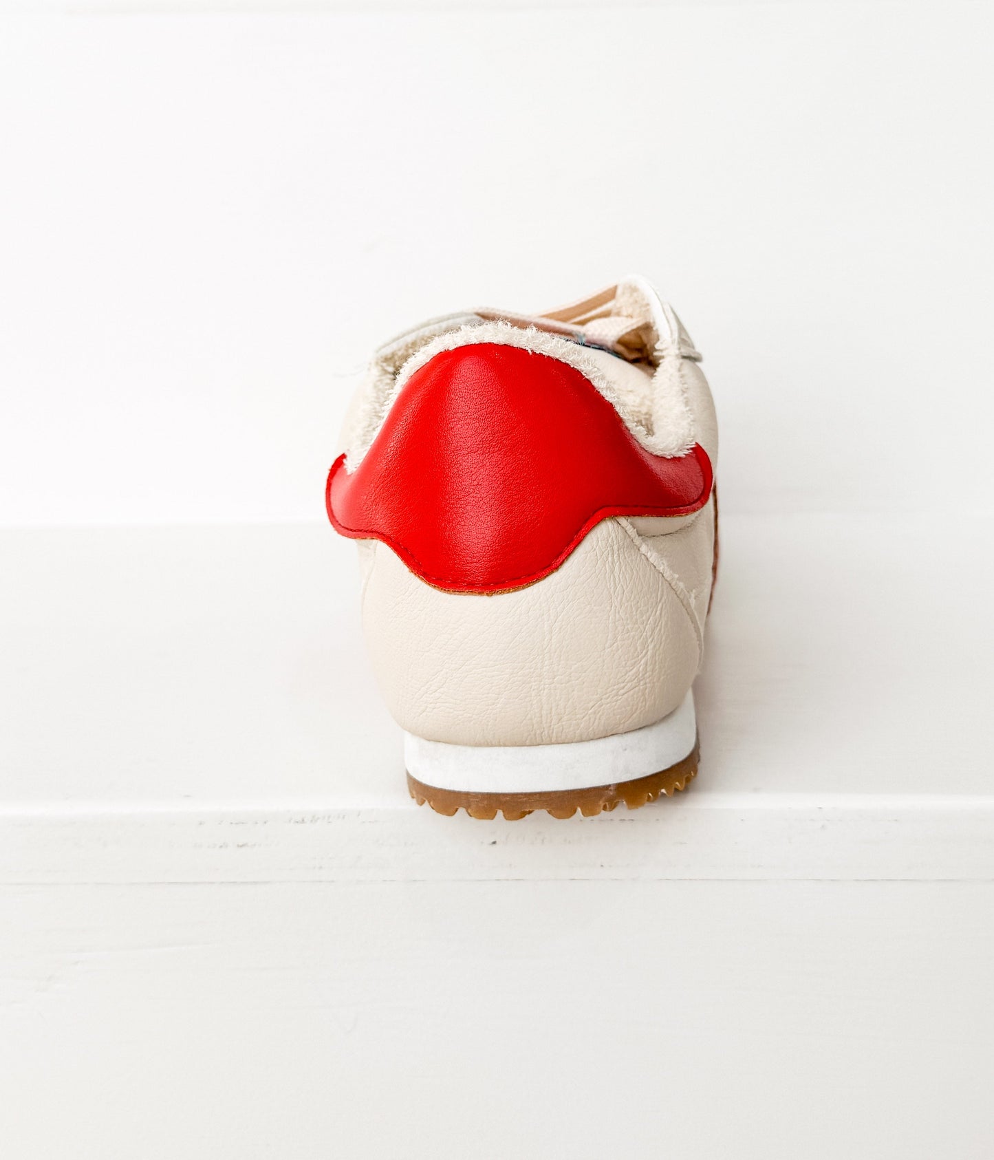 Sneaker Madrid in Beige/Rosso