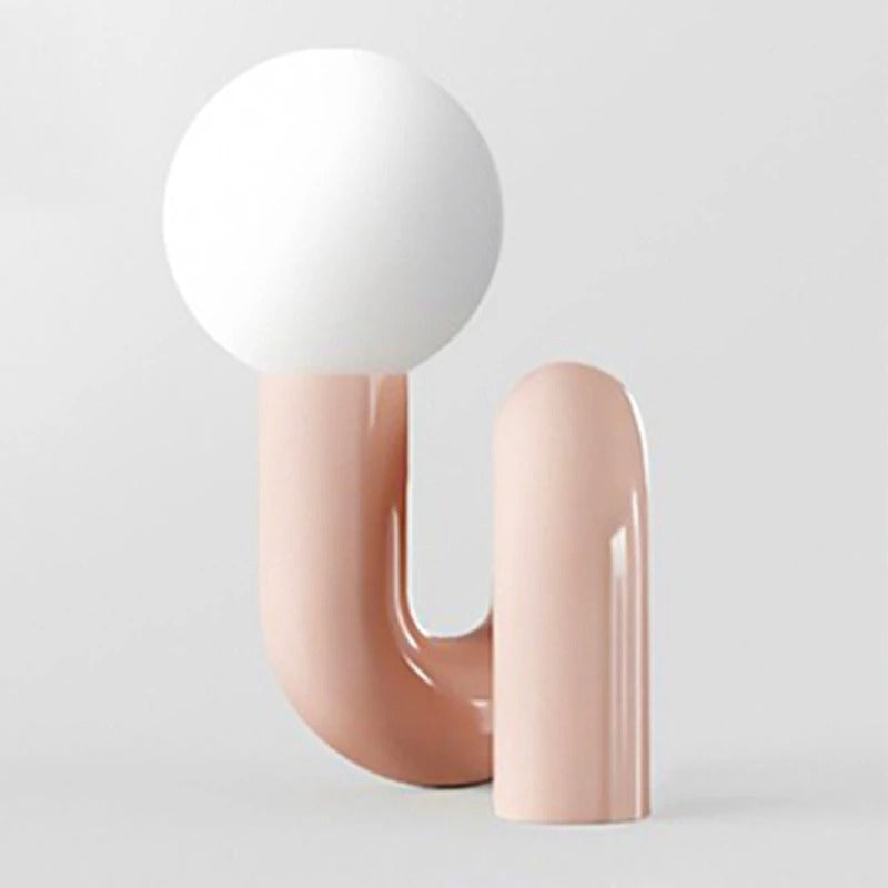Postmodern Resin Curl Lampa