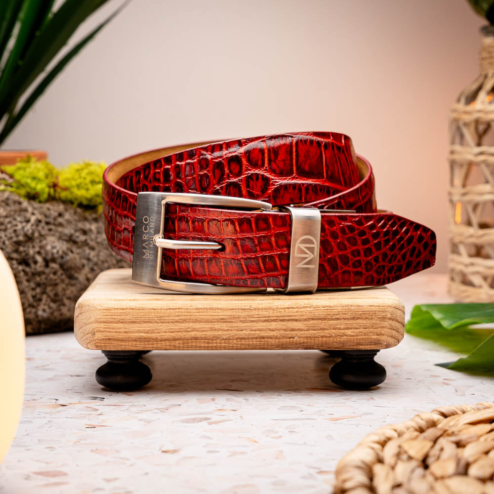 Riccardo Belt Antique Red