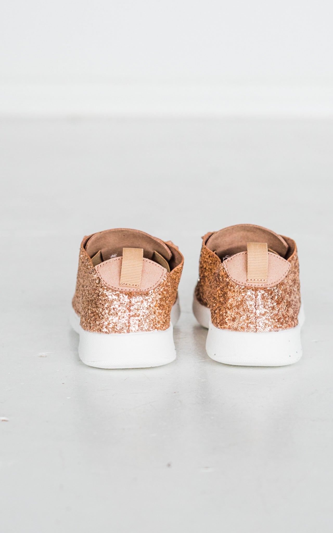 Sneaker Mayo Glitter in Oro Rosa
