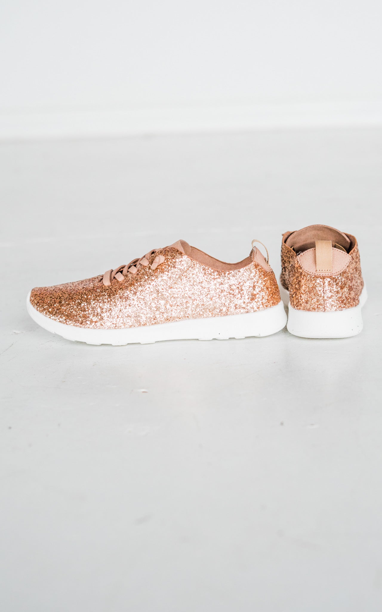 Sneaker Mayo Glitter in Oro Rosa