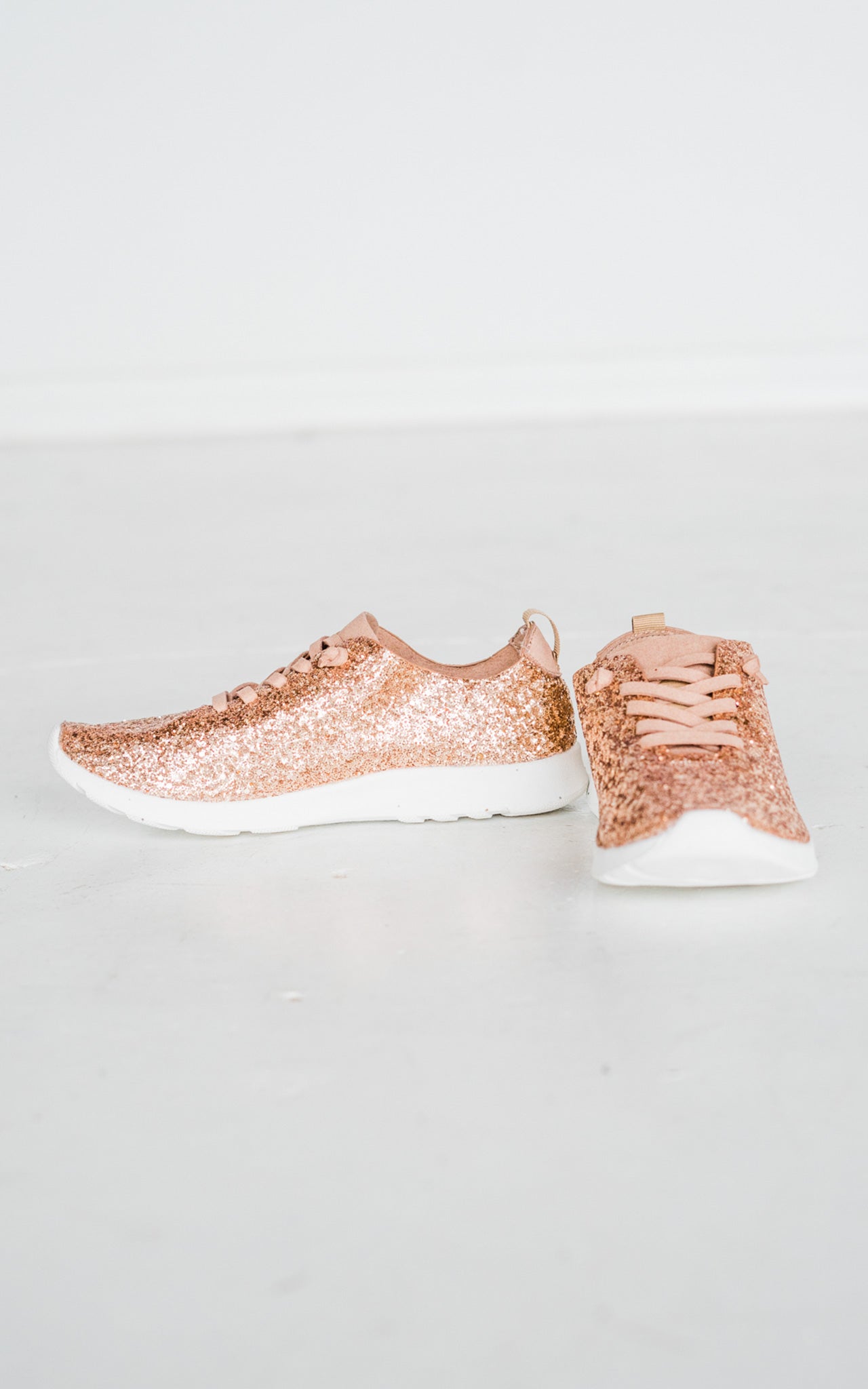 Sneaker Mayo Glitter in Oro Rosa