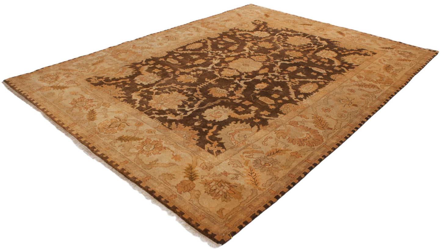 9x12 New Gold Wash Indian Oushak Design Carpet
