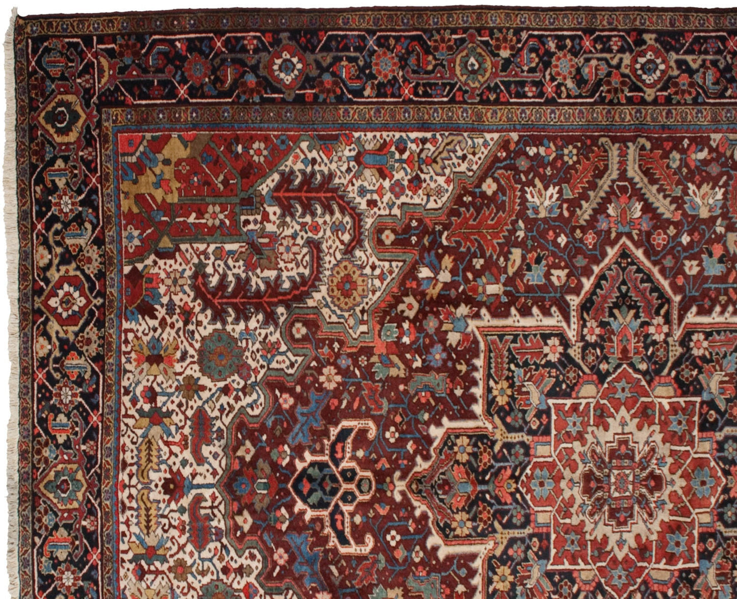 11.5x14 Vintage Heriz Carpet