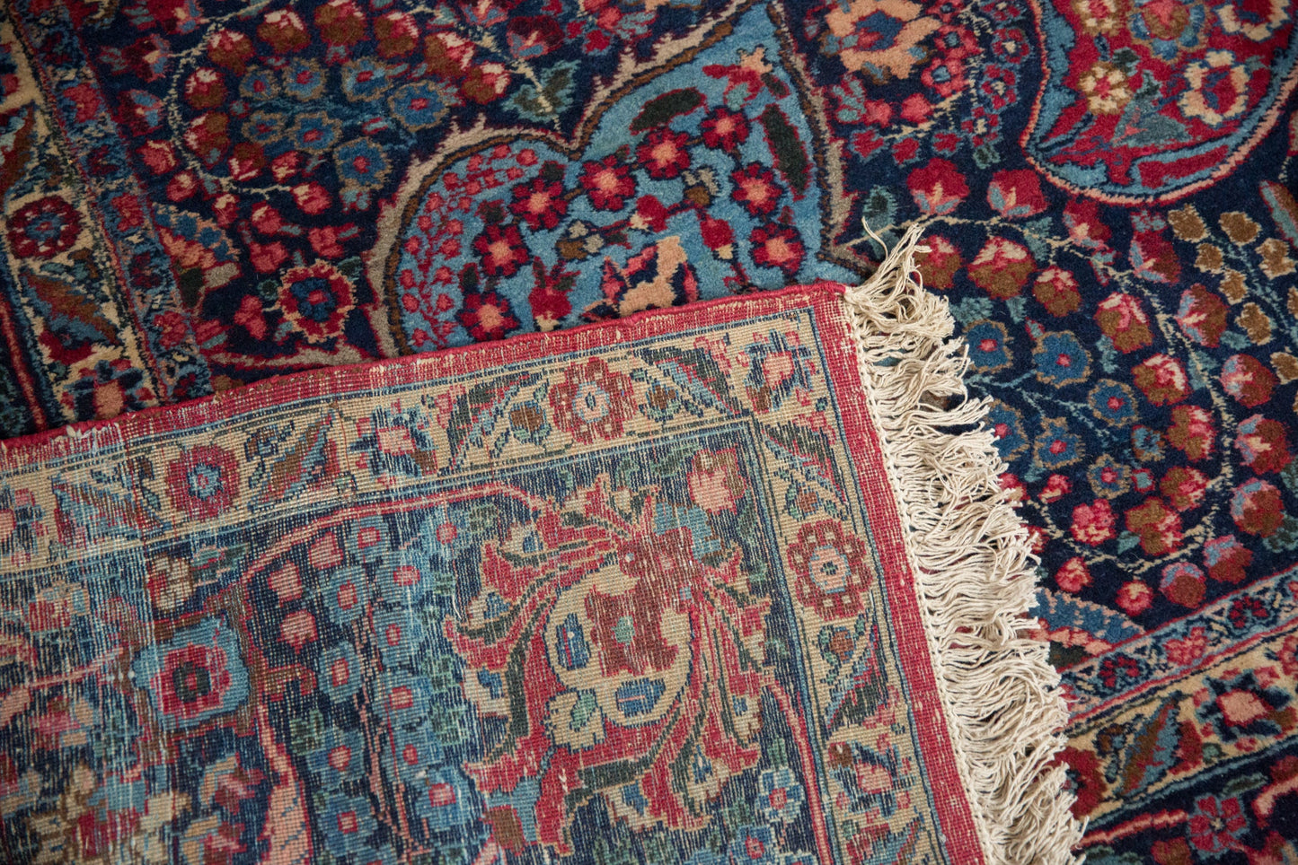 12x14 Vintage Tabriz Square Carpet