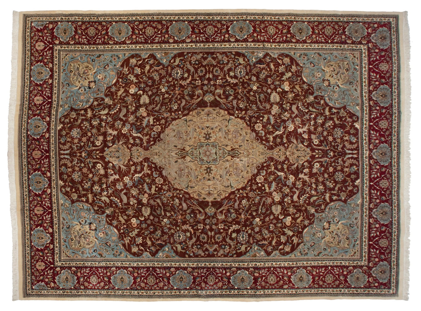 12x16 Vintage Tabriz Carpet