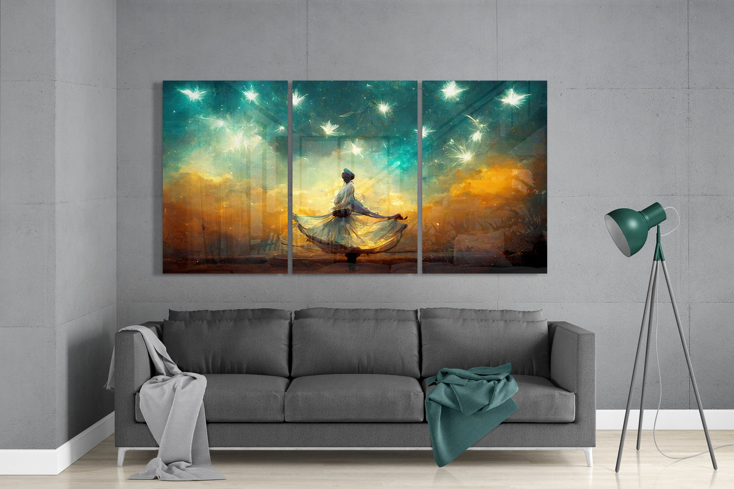 Under the Sky Glass Wall Art
