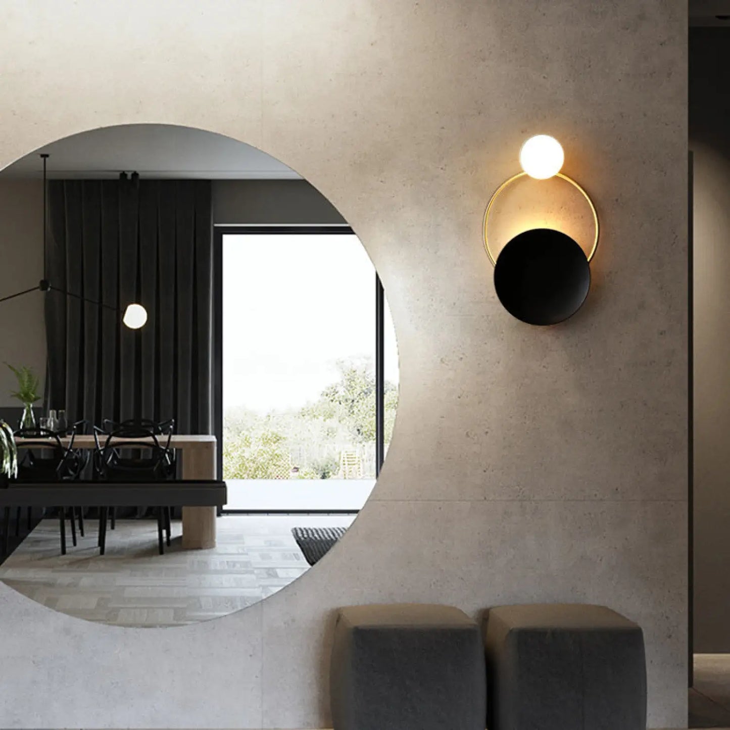 Modern sängbordsvägglampa för sovrum, vardagsrum och korridor