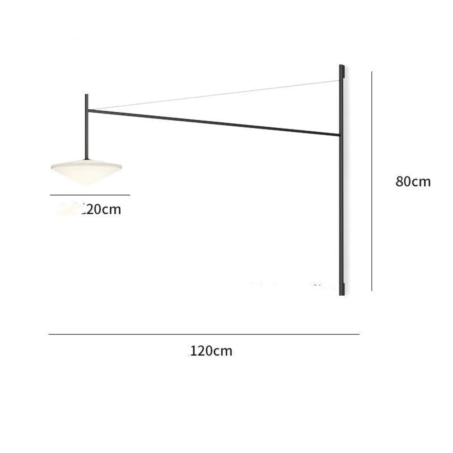 Nowoczesna geometryczna lampa ścienna do przedpokoju i wnętrz restauracji