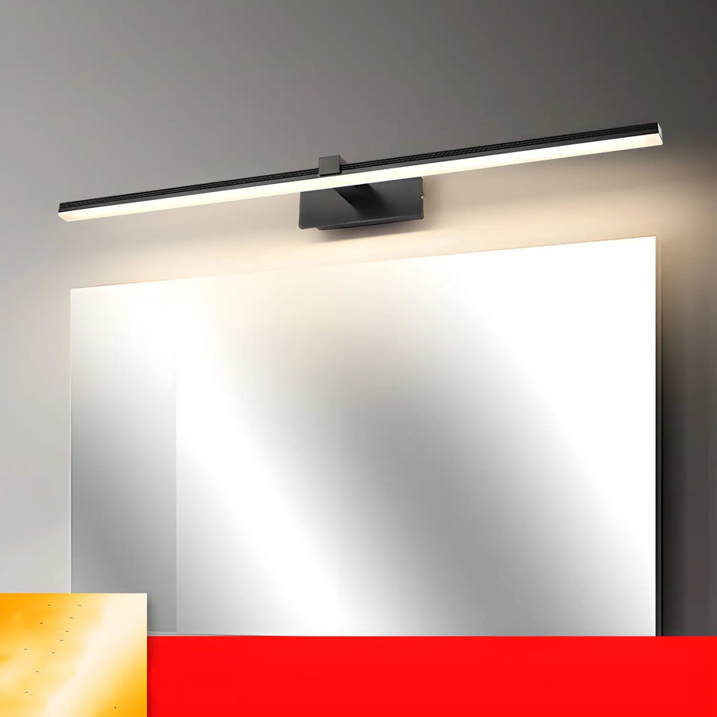 Modern minimalistisk LED-vägglampa för fuktsäker badrum