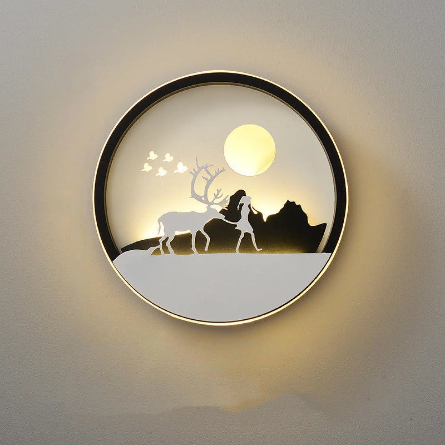 Modern minimalistisk väggkonstlampa för sovrum och bakgrundsdekoration