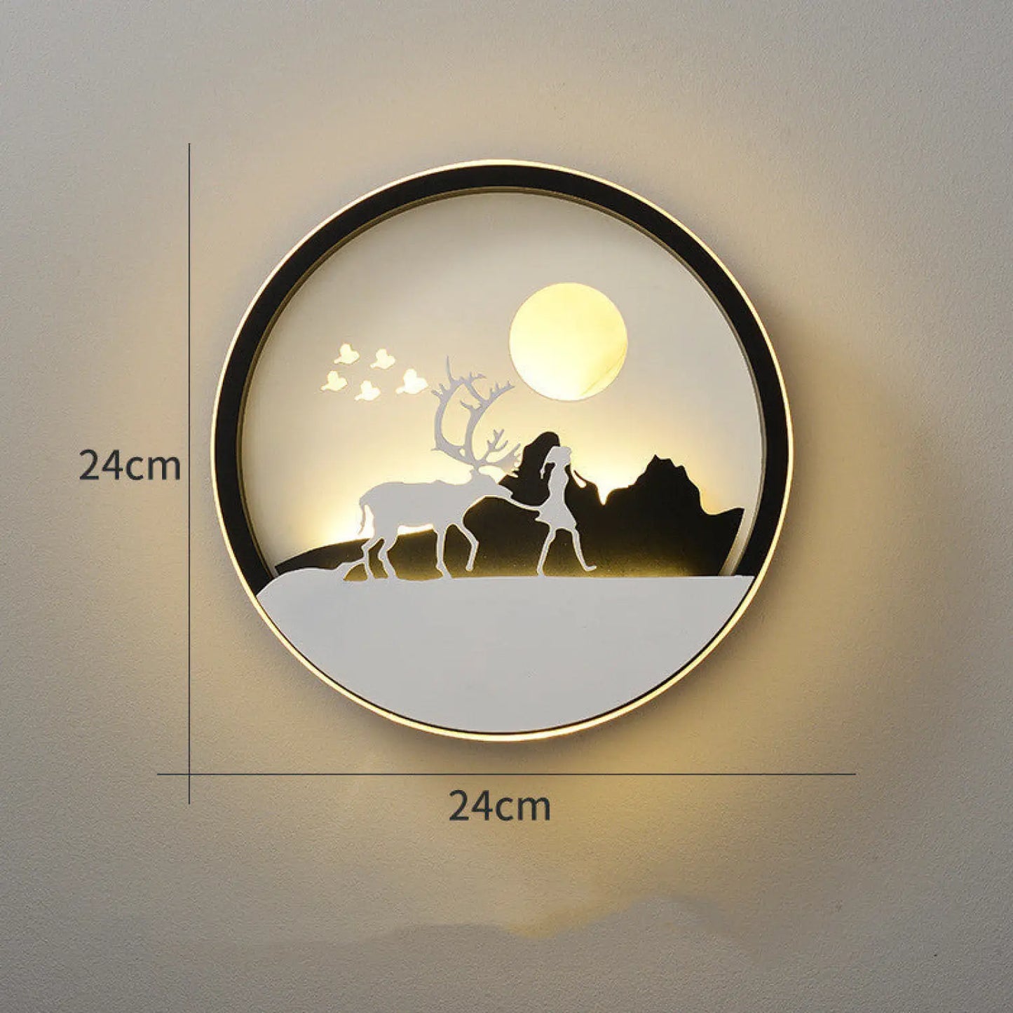Modern minimalistisk väggkonstlampa för sovrum och bakgrundsdekoration