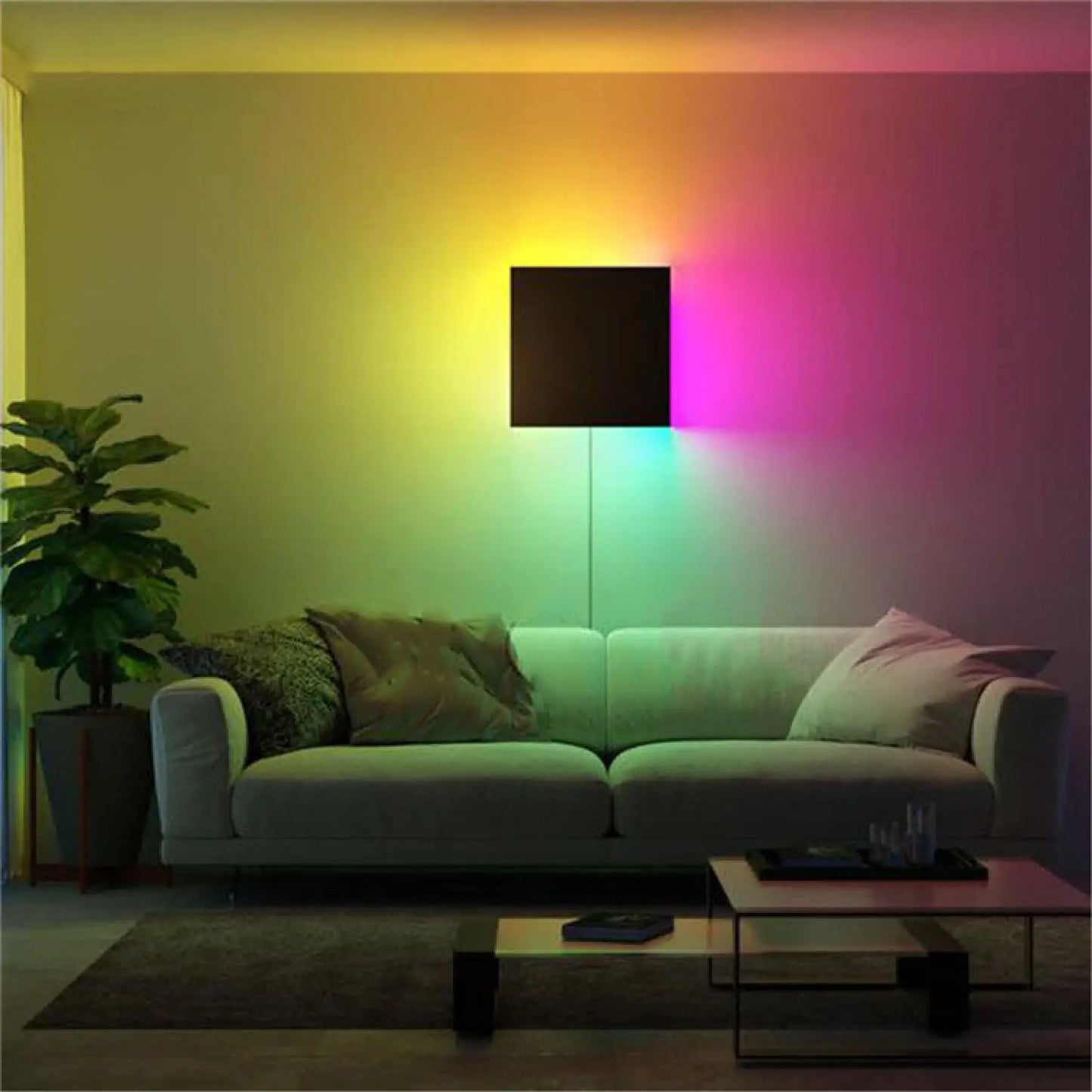 Modern RGB LED-vägglampa i vardagsrum och sovrum för dekoration