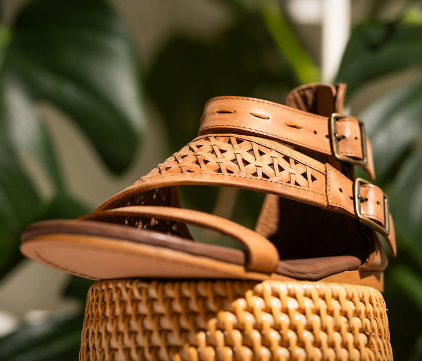 Sandali Nora in Tan