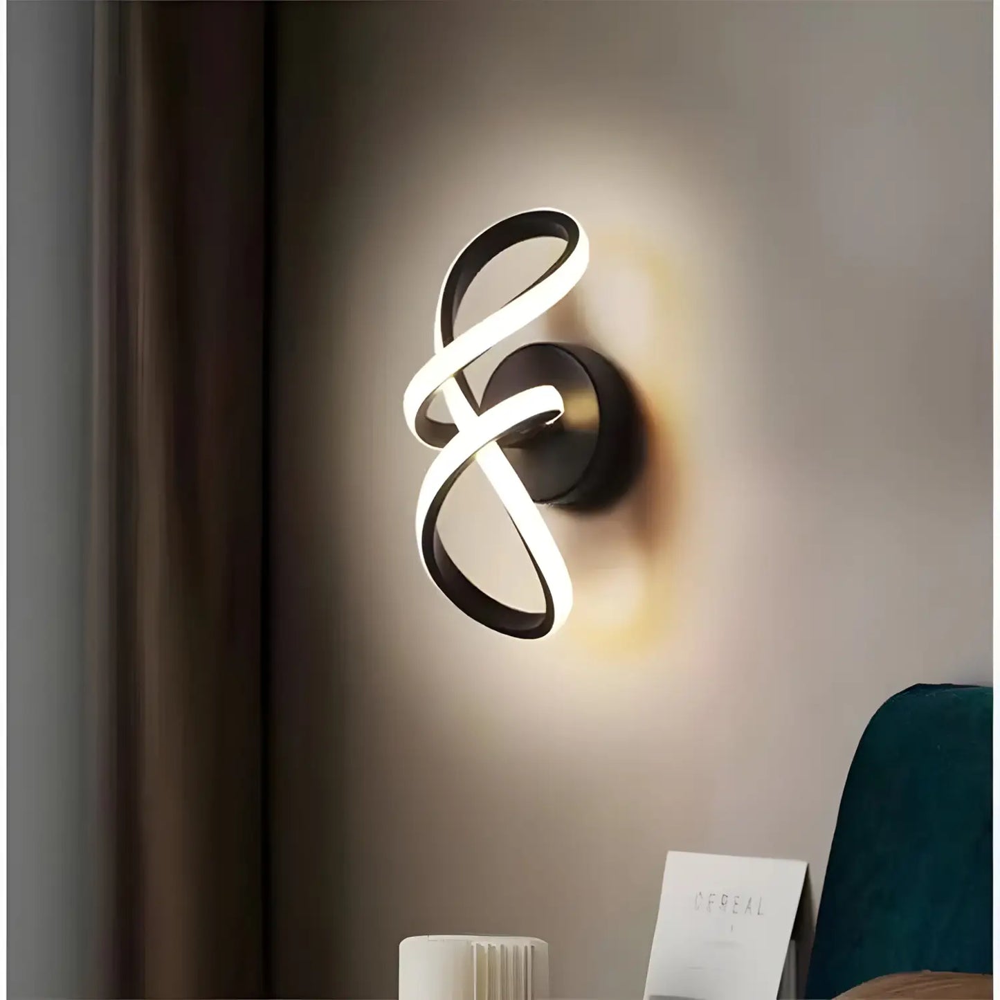 Nordisk stil vägglampa LED – modern minimalistisk sängbordslampa