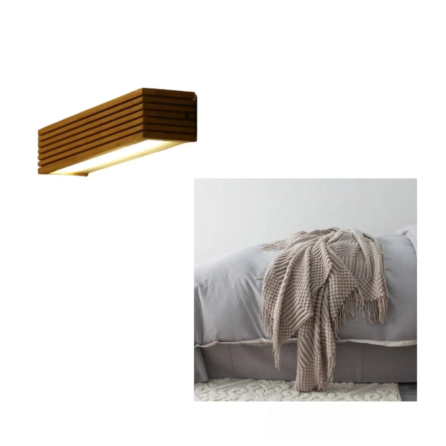 Nordisk vägglampa för kreativ belysning i sovrum och vid sängkanten