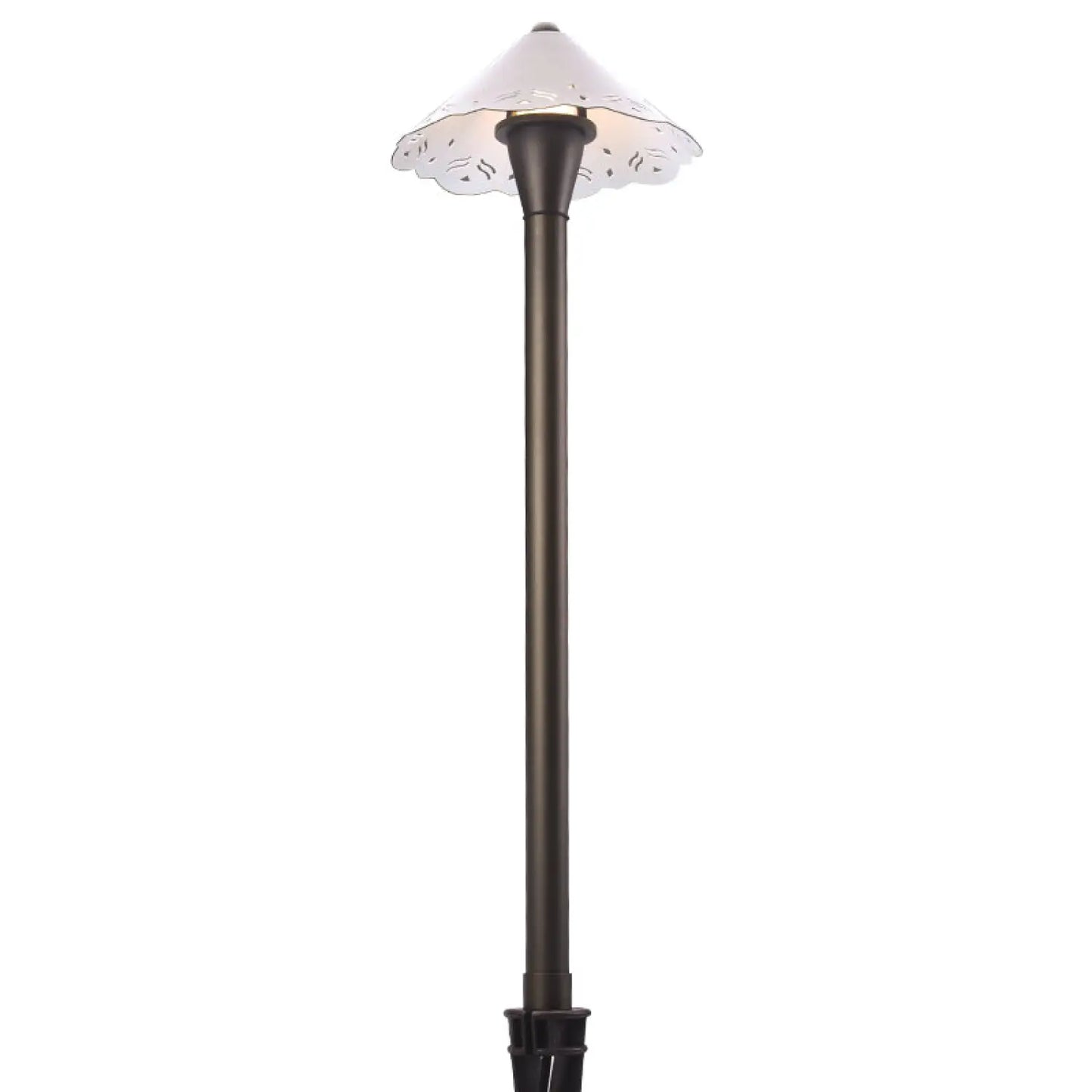 Utomhus landskapslampa med urholkat design, G4-sockel och 72" sladd