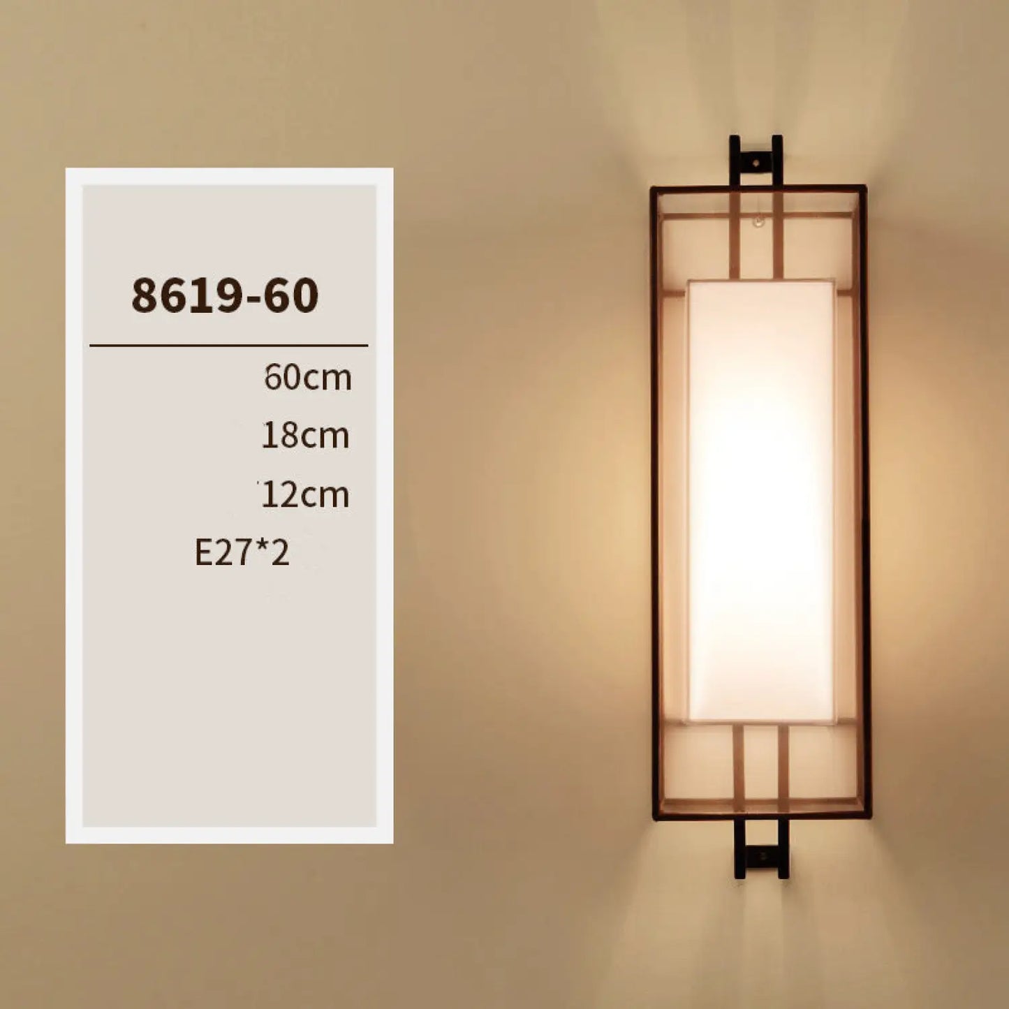 Utomhus vägglampa med retrostil för trädgård och balkong