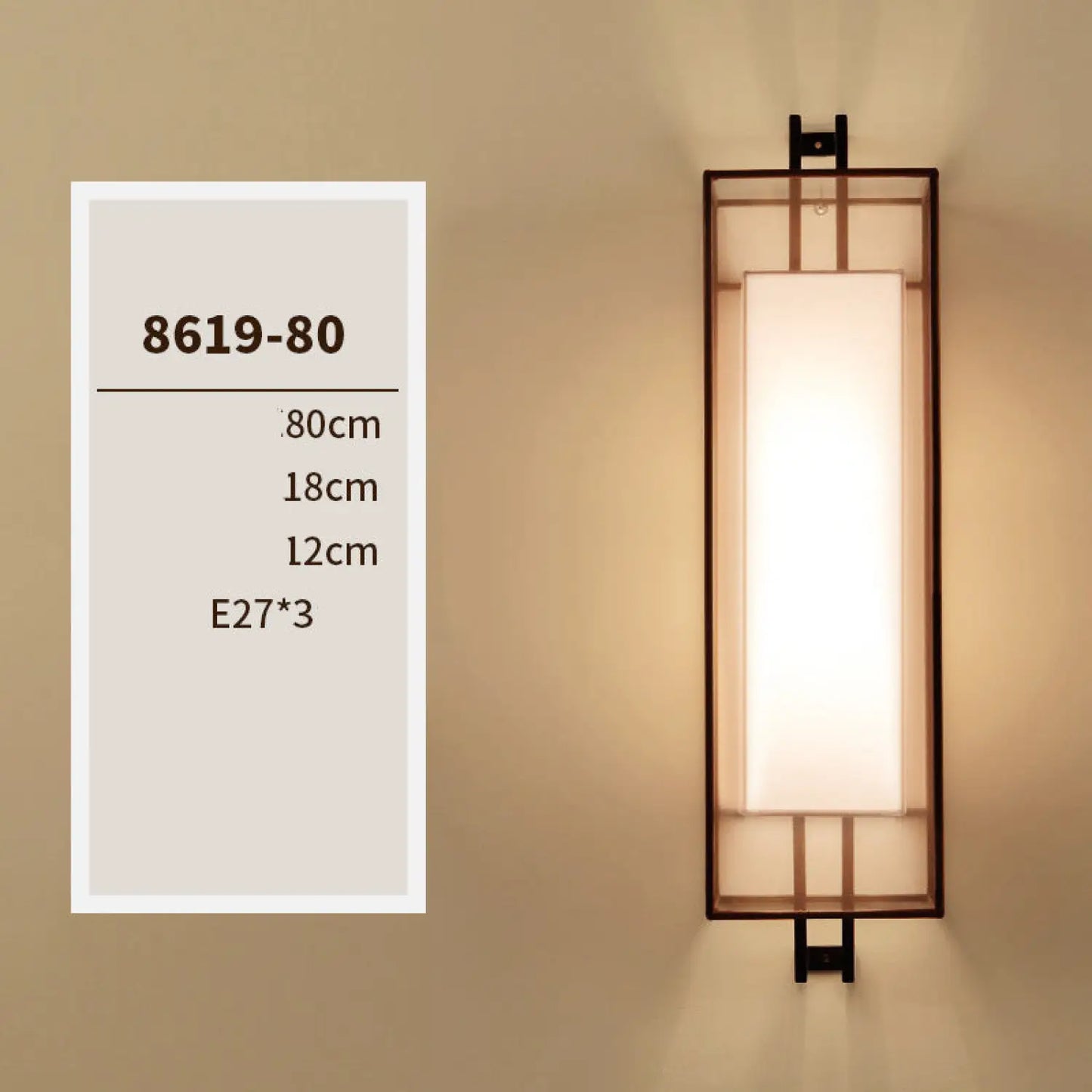 Utomhus vägglampa med retrostil för trädgård och balkong