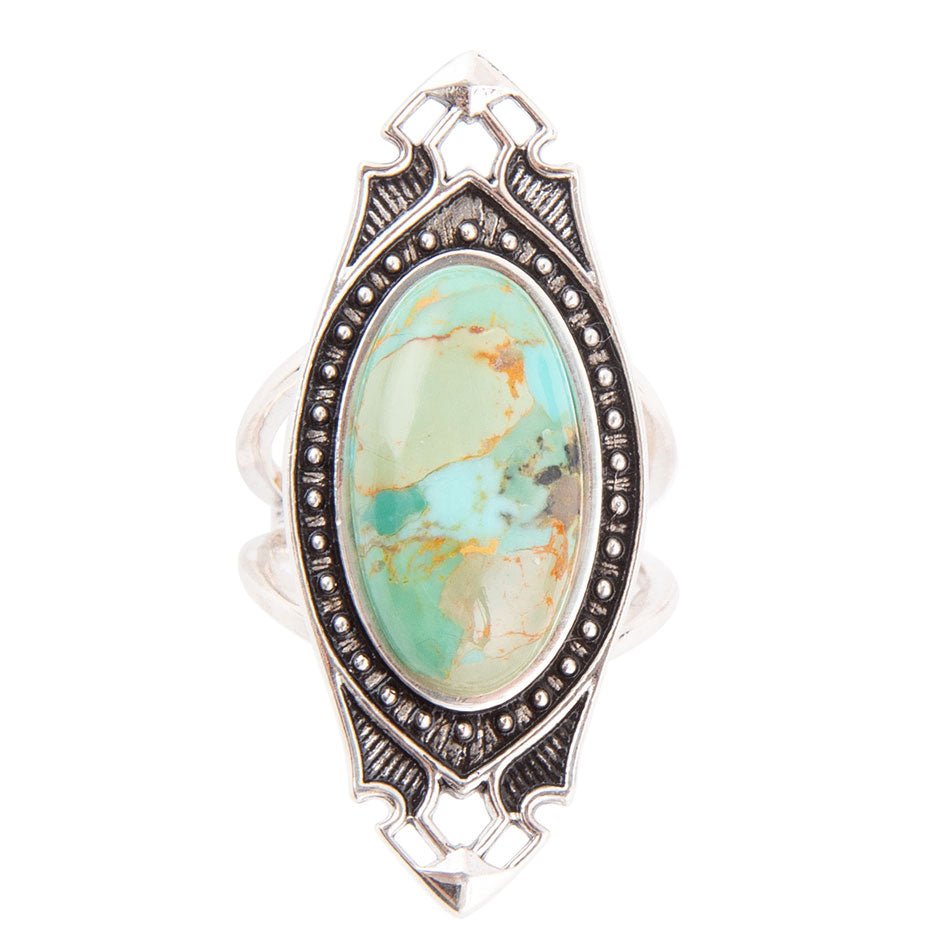 Phantom Blue Turkos och silverring i sterlingsilver