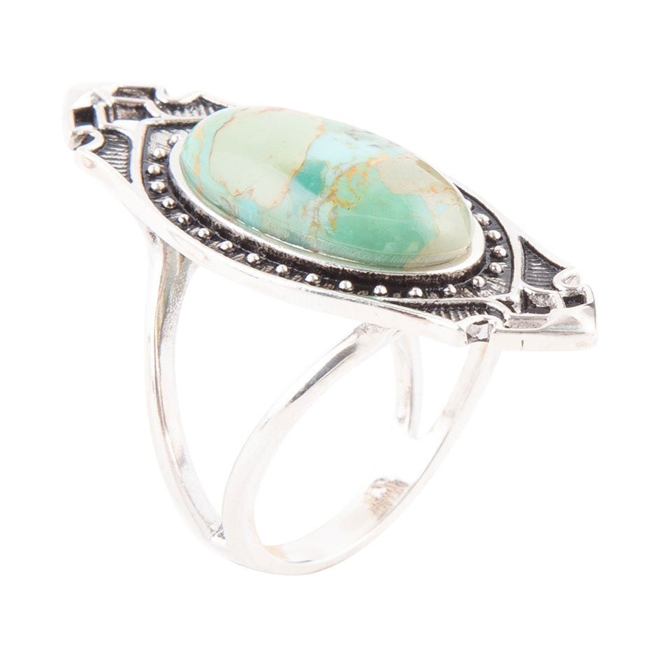 Phantom Blue Turkos och silverring i sterlingsilver