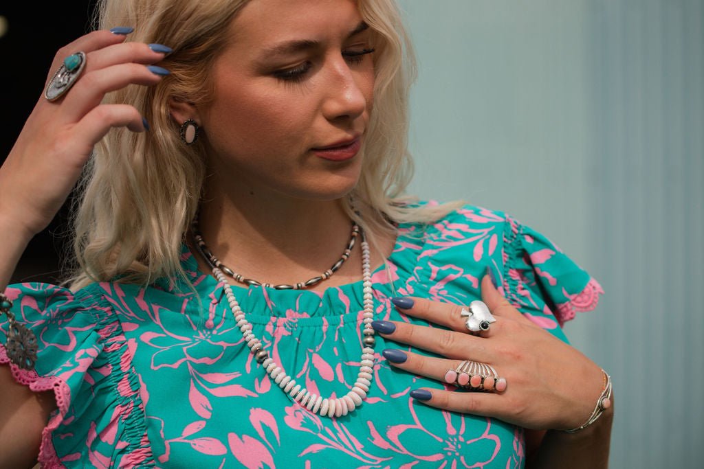 Rosa konformad graderat halsband - 23 tum